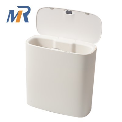 White Automatic Trash Can